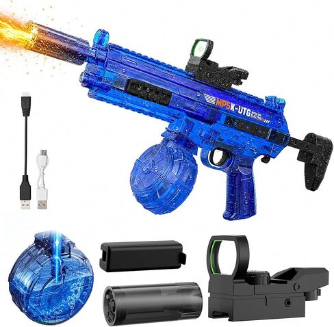 Electric Water Gun for Adults Kids, Automatic Self-Suction Water Gun with 34FT Long Range, 540ML Water Blaster for Pool Beach Summer Outdoor Gifts（Large Black） in Saudi Arabia