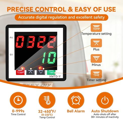 AKEYDIY 15" x 15" Heat Press Machine Slide Out, Rapid Heating for Sublimation, Even Heat Transfer & Accurate Temp Control, Ideal for T-Shirts, Vinyl & Fabric Craft Projects (Black Press 15x15) in Saudi Arabia