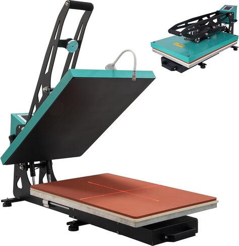 Heat Press Machine for T-Shirts: 2025 Upgraded 16x24 Auto Open Heat Press Slide-Out,Heated Surface with Teflon Non-Stick Coating,110V, 2000W, for DTF on Tshirts, Bags, Cushion(Not for Sublimation) in Saudi Arabia