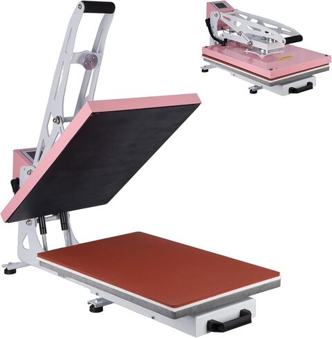 Heat Press Machine for T-Shirts: 2025 Upgraded 16x24 Auto Open Heat Press Slide-Out,Heated Surface with Teflon Non-Stick Coating,110V, 2000W, for DTF on Tshirts, Bags, Cushion(Not for Sublimation) in Saudi Arabia
