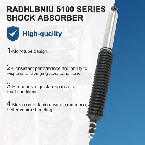 ممتص الصدمات الخلفي من سلسلة 5100 متوافق مع 2005-2023 Tacoma 4WD Monotube استبدال #24-186728 in Kuwait