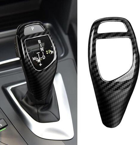 Control Gear Box Shift Knob Panel Frame Cover Sticker Interior Trim Compatible with BMW F30 F20 F22 F32 ABS Carbon Fiber for BMW F30 Accessories 2017-2018 in Saudi Arabia