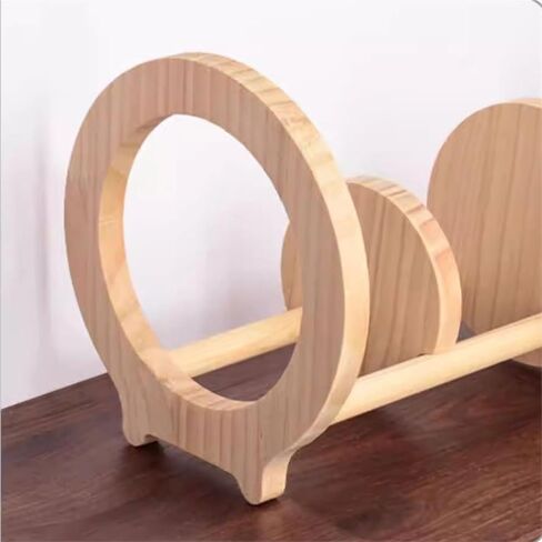 Bookshelf Adjustable Creativity Desktop Small Bookshelf Wooden Simple Home Office Storage Rack for Living Room Home Office in Saudi Arabia