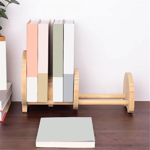 Bookshelf Adjustable Creativity Desktop Small Bookshelf Wooden Simple Home Office Storage Rack for Living Room Home Office in Saudi Arabia