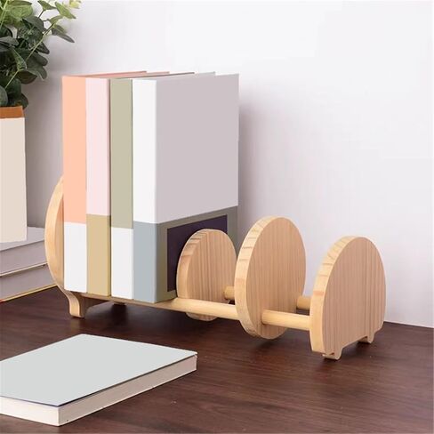 Bookshelf Adjustable Creativity Desktop Small Bookshelf Wooden Simple Home Office Storage Rack for Living Room Home Office in Saudi Arabia