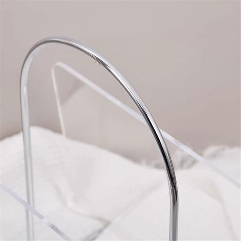 Bookshelf Medieval Style Portable Home Bookshelf Transparent Acrylic Magazine Rack for Living Room Home Office in Saudi Arabia