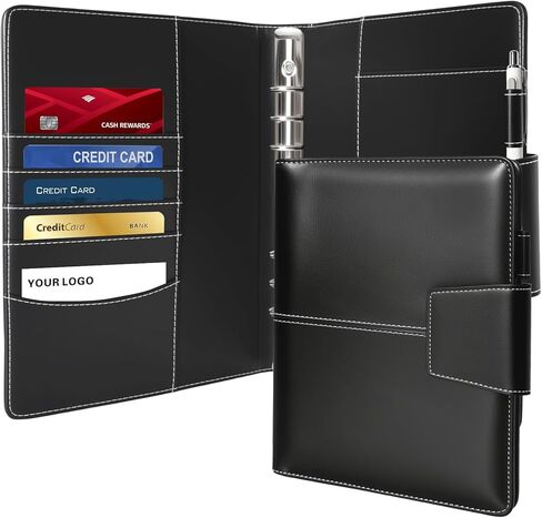 3 Ring Portfolio Binder Folder Faux Leather Padfolio Business Portfolio Organizer A4 Letter Size with Strong Magnetic Closure for Meeting,Presentation,Traveling,Wedding in Saudi Arabia