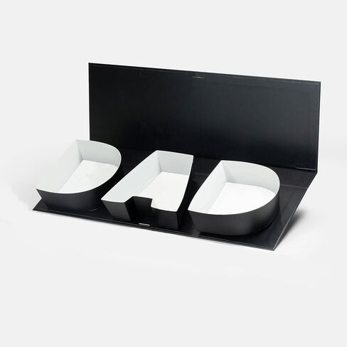Geoto 17.3x6x2in Fillable DAD Shaped Letter Box 1 Pack, Empty Gift Wrapping Box for Father's Day Packing (Navy Blue) in Saudi Arabia