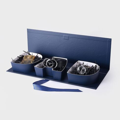 Geoto 17.3x6x2in Fillable DAD Shaped Letter Box 1 Pack, Empty Gift Wrapping Box for Father's Day Packing (Navy Blue) in Saudi Arabia