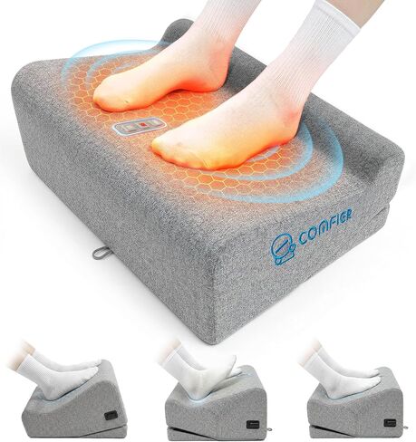 Comfier Foot Rest Under Desk with Heat,Foot Warmer,Office Chair&Home Gaming Desk Footstool,Heated Footrest,Adjustable Ergonomic Foot Stand,Memory Foam Support Cushion,Gifts forMen,Women in Saudi Arabia