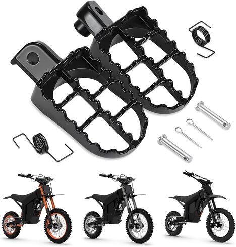 أوتاد قدم الدراجة الترابية الكهربائية باستخدام الحاسب الآلي لـ Tutio Tuttio Tutti Soleil 01 Ebike دراجة نارية Footpegs بقية دواسة على الطرق الوعرة E-bike أسود in Kuwait