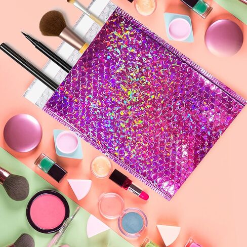 50 Pcs Metallic Bubble Mailers,Holographic Bubble Mailers,Poly Padded Envelopes,Waterproof Self Seal Adhesive Shipping Bags,Holographic Envelopes for Mailing,Packing,Small Business,Thicken (Rose Red) in Saudi Arabia