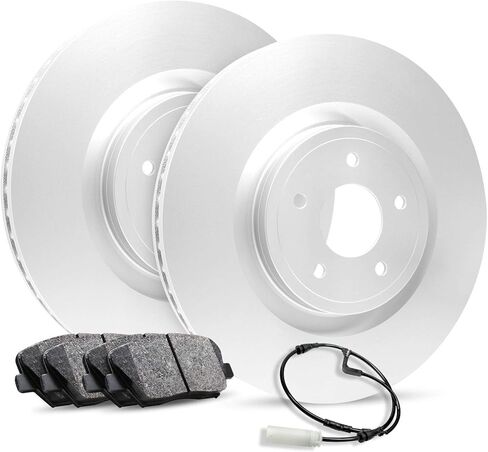 R1 Concepts Front Brake Kit Fits 2018-2022 BMW X3; 2019-2022 BMW X4| Ceramic Pads, Blank Rotors| Sensor Wire| 13.0" Front Rotor in Kuwait