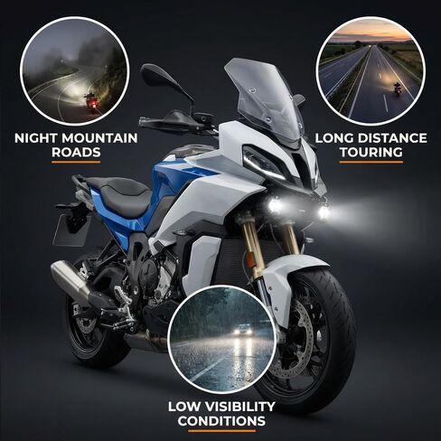 S1000 XR دراجة نارية الأضواء قوس متوافق مع S 1000XR S 1000 XR S1000XR 2020 2021 2022 2023 الضباب ضوء جبل مساعد مصباح الجري حامل الملحقات in Kuwait