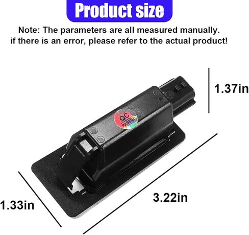 2PCS Car LED License Plate Light, Automotive Rear Tag Lamp Assembly Kit, Vehicle License Plate Lighting Bulb Replacement Accessories Compatible with Most Cars (Black) in Saudi Arabia