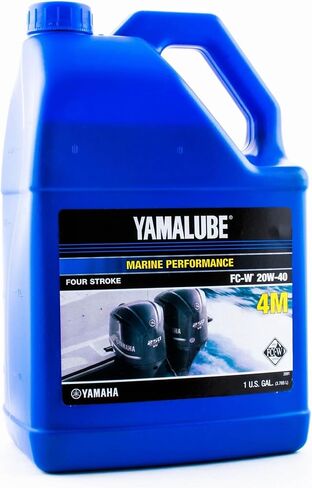 Yamaha Original OEM Yamalube LUB-20W40-FC-04 Marine Performance Four-Stroke FC-W Oil Outboard Marine Engine Oil Yamalube OEM - 1 Gallon in Kuwait