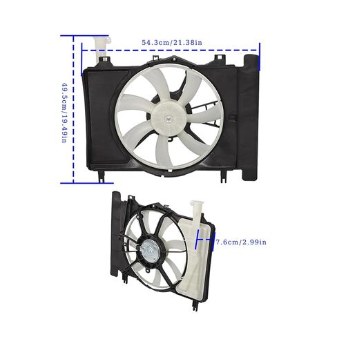 استبدال مروحة المبرد لـ Yaris 1.5L 2006-2011 لاستبدال 16361-21090 16363-28160 16711-21110 621620 TO3115145 TO3115145Q in Kuwait