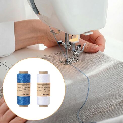 24 Pcs Elastic Sewing Thread, 0.5 MM Colorful Sewing Threads with Needle, Needle Threader 219 Yards / 200 M Per Spools for Weave, Overlock, Serger, Quilting, Knitting, DIY in Saudi Arabia