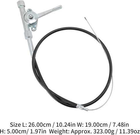 Throttle Cable,Compactor Throttle Switch Pull Cable,Replacement of The Compactor Throttle Cable Assembly for 56035-046 Control Switch Pull The Garden Modified Manipulator,Black in Saudi Arabia