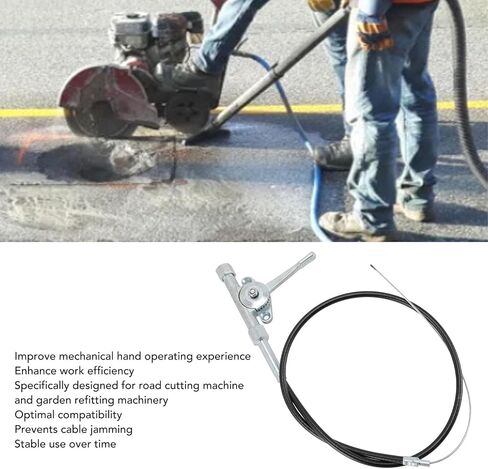 Throttle Cable,Compactor Throttle Switch Pull Cable,Replacement of The Compactor Throttle Cable Assembly for 56035-046 Control Switch Pull The Garden Modified Manipulator,Black in Saudi Arabia