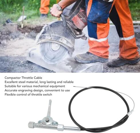 Throttle Cable,Compactor Throttle Switch Pull Cable,Replacement of The Compactor Throttle Cable Assembly for 56035-046 Control Switch Pull The Garden Modified Manipulator,Black in Saudi Arabia