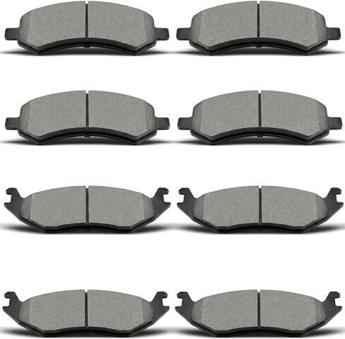 8pcs Ceramic Brake Pads Set fit for 2005-2007 for Toyota Avalon,2005-2006 for Toyota Camry,2004-2008 for Toyota Solara in Saudi Arabia
