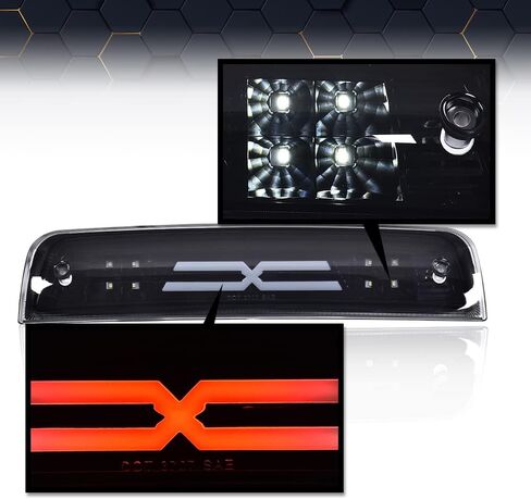 PIT66 LED Bar ضوء الفرامل الثالث مناسب دودج رام 1500 2500 3500 2009-2017 ارتفاع جبل وقف الضوء مصابيح البضائع الخلفية X نوع الدخان عدسة الإسكان الأسود 55372082AE 55372082AF in Kuwait