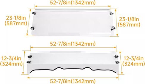 Front Full Windshield FOR Polaris Ranger XP 800 XP 500 XP 700 570 Full Size Round Cage 2009 2010 2011 2012 2013 2014 2017 2018 2019 2020 2021 2022 2023 2024 Clear PC in Saudi Arabia