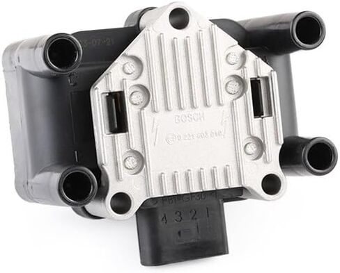 BOSCH 0221603010 Ignition Coil - Compatible with Select Volkswagen Beetle, Golf, Jetta in Kuwait