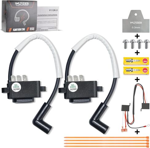 VOLTIZER High-Performance 24-584-90-S 24-584-89-S 24-755-172-S 24-755-173-S DSAI Ignition Coil Conversion Kit for Kohler CV740 CV750 CH740 CH750 SV735 SV740, Replaces 24-584-64-S, Engine Tested in Saudi Arabia