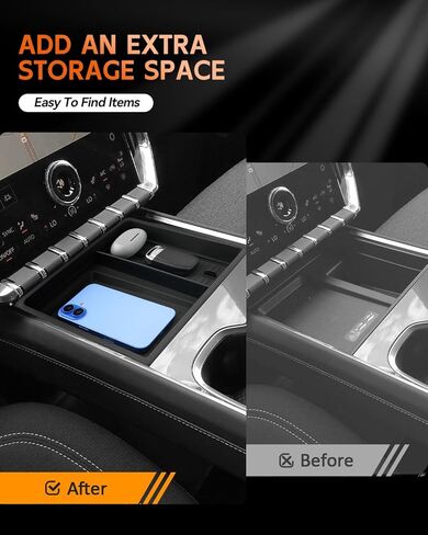CDEFG for 2025 2026 GMC Acadia Center Console Tray Tray - مسند الذراع للتخزين الأمامي للدرج السفلي للتخزين الأوسط - Acadia (Elevation、AT4) الملحقات الداخلية in Kuwait