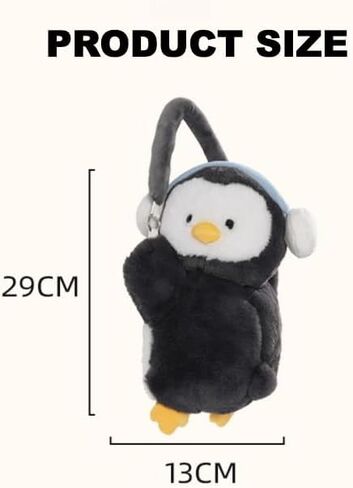 Penguin Car Tissue Holder Plush Cute Hanging Paper Towel Dispenser for Handle or Seat Back Soft Animal Design for Car Home Bathroom in Kuwait