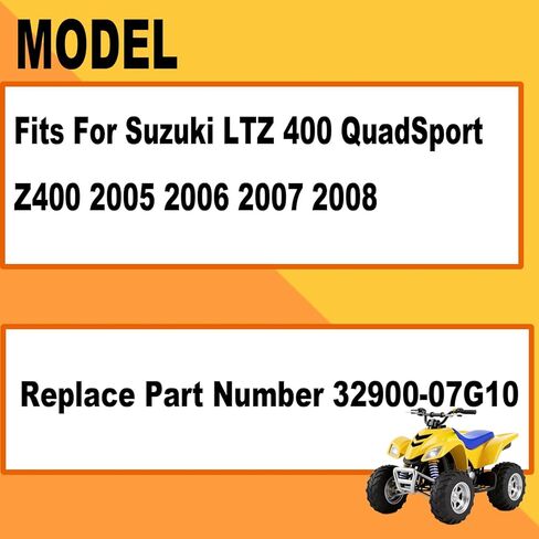 صندوق CDI يناسب سوزوكي LTZ 400 QuadSport Z400 2005 2006 2007 2008 استبدل رقم 32900-07G10 مع مرحل الملف اللولبي وملف الإشعال وقابس الإشعال in Kuwait