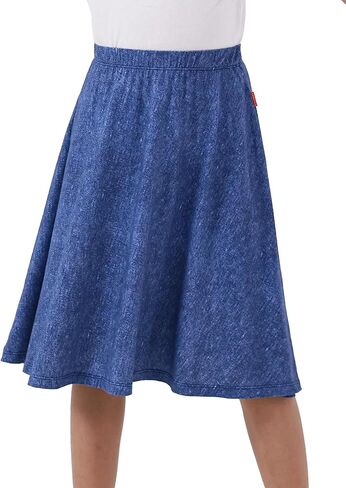 Kids and Teens Girls Flowy A-Line Skirt Knee Length Youth Girls Casual Skirt in Saudi Arabia