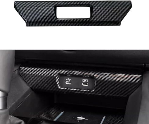 for Honda Accord 2023 2024 2025 USB Port Cover Charger Socket Panel Cover Trim, ABS Carbon Fiber in Saudi Arabia