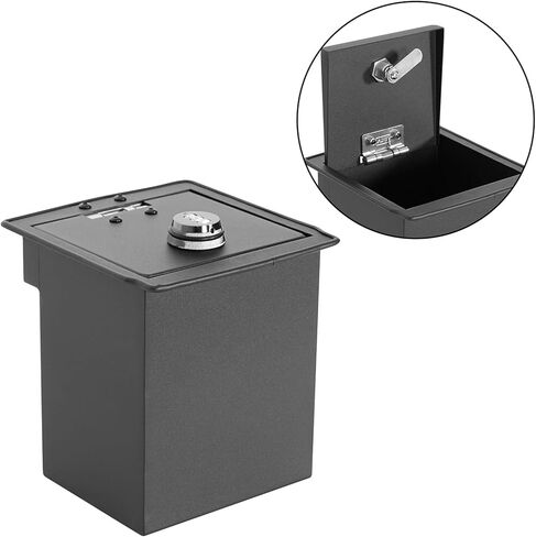 Hooke Road JL Gladiator Center Console Safe Lockbox Insert Armrest Storage for 2018-2026 Jeep Wrangler JL & Gladiator JT (Exclude Rubicon), Heavy Duty Safety Password Lock Box Vault (Black Steel) in Kuwait