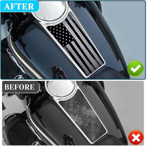 لوحة تحكم بلوحة العلم الأمريكي، متوافقة مع Harley Davidson 1989-2007 Electra Glides والإكسسوارات الخارجية Road Glides 2002-2007 (أسود ورمادي) in Kuwait