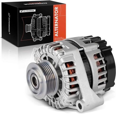 A-Premium Alternator Compatible with Chevrolet Camaro 2010-2015 6.2L, 12V 150A 6-Groove Decoupler Pulley Clockwise, Replace# 13502989, FG15S027 in Kuwait