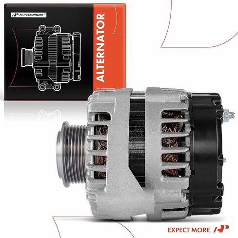 A-Premium Alternator Compatible with Chevrolet Camaro 2010-2015 6.2L, 12V 150A 6-Groove Decoupler Pulley Clockwise, Replace# 13502989, FG15S027 in Kuwait