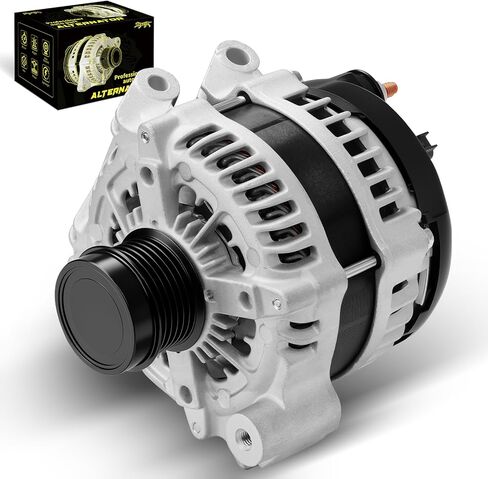 Oktiger Upgraded Alternator for Ram Promaster 1500 Promaster 2500 Promaster 3500 2014-2021 3.6L V6 Flex, V6 12V 220Amp Clockwise 6-Groove Decoupler Pulley, Replacement Alternators, OE 4727756AA 11793N | Precision CNC castings + die-cast aluminum housing,  in Kuwait