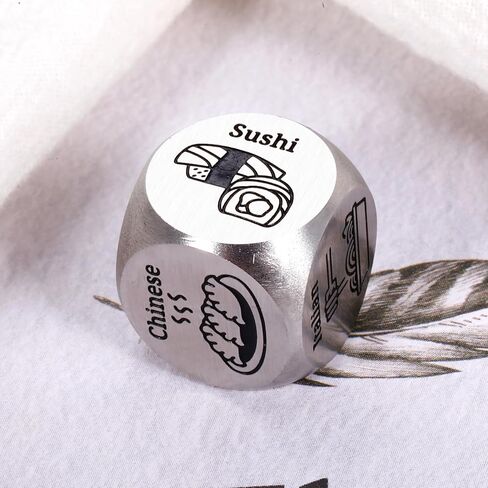 Husband Movie Night Supplies Mens Food Dice for Couple Husband Wife Christmas Stocking Stuffers Iron Gifts for 6th Anniversary Secret Santa Gag Gift Qwixx Dice Game in Kuwait