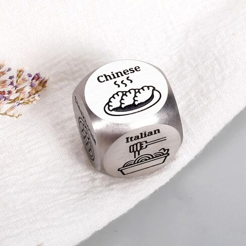Husband Movie Night Supplies Mens Food Dice for Couple Husband Wife Christmas Stocking Stuffers Iron Gifts for 6th Anniversary Secret Santa Gag Gift Qwixx Dice Game in Kuwait