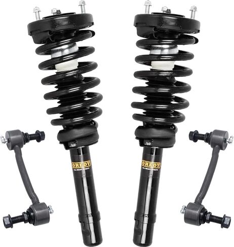OREDY 4PC Front Struts & Sway Bar Links Kit for 2006-2011 Hyundai Azera & 2006-2010 Hyundai Sonata 2007 2008 2009 Replacement Shock Absorbers Assembly - 172281 K80949 in Kuwait