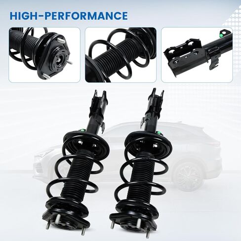 ممتص الصدمات الأمامي دعامات كاملة لـ 2009 2010 2011 2012 2013 Toyota Corolla 1.8L L4, 2011 2012 2013 Toyota Matrix 1.8L L4 مجموعة الصدمات مع مجموعة تعليق زنبركية ملفوفة استبدال 472598 472597 قطعتان in Kuwait