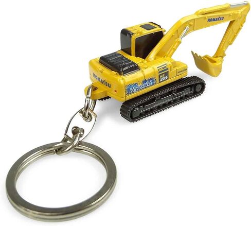 Universal Hobbies Komatsu HB205LC Hybrid Yellow Metal Keychain Ring UH5853 in Saudi Arabia