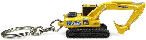 Universal Hobbies Komatsu HB205LC Hybrid Yellow Metal Keychain Ring UH5853 in Saudi Arabia