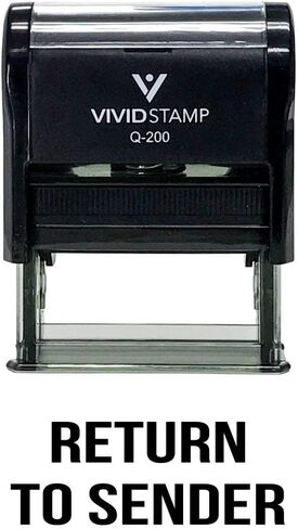 Return to Sender Classic Self Inking Rubber Stamp (Black Ink) Medium in Kuwait