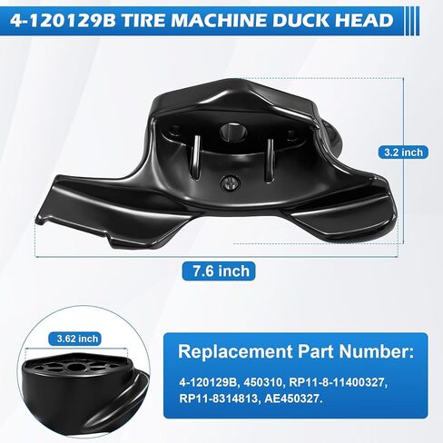 5 Pack Tire Changer Duck Head 4-120129B Tire Machine Duck Head Wing-Type Black Plastic Duck Head Compatible with Hunter TCX/Corghi/MTS Tire Changer Plastic Mount Demount Wing Duck Head in Saudi Arabia