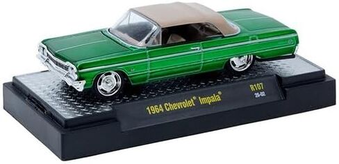 M2 Machines Auto-Thentics 1964 Chevy Impala Green Metallic with Beige Top Adult Collectible R107 26-02 in Kuwait