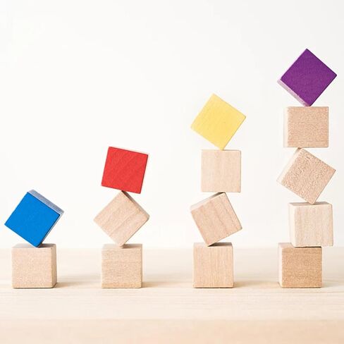 100PCS Unfinished Wooden Cubes, 0.4 inch Blank Square Wood Blocks Natural Wooden Blocks for Crafts, Carving and DIY Projects in Kuwait
